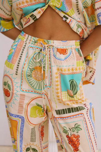 Conjunto Feminino Pine Com Estampas de Frutas